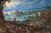 Jan Brueghel The Elder An Brueghel the Elder Great Fish market oil painting reproduction